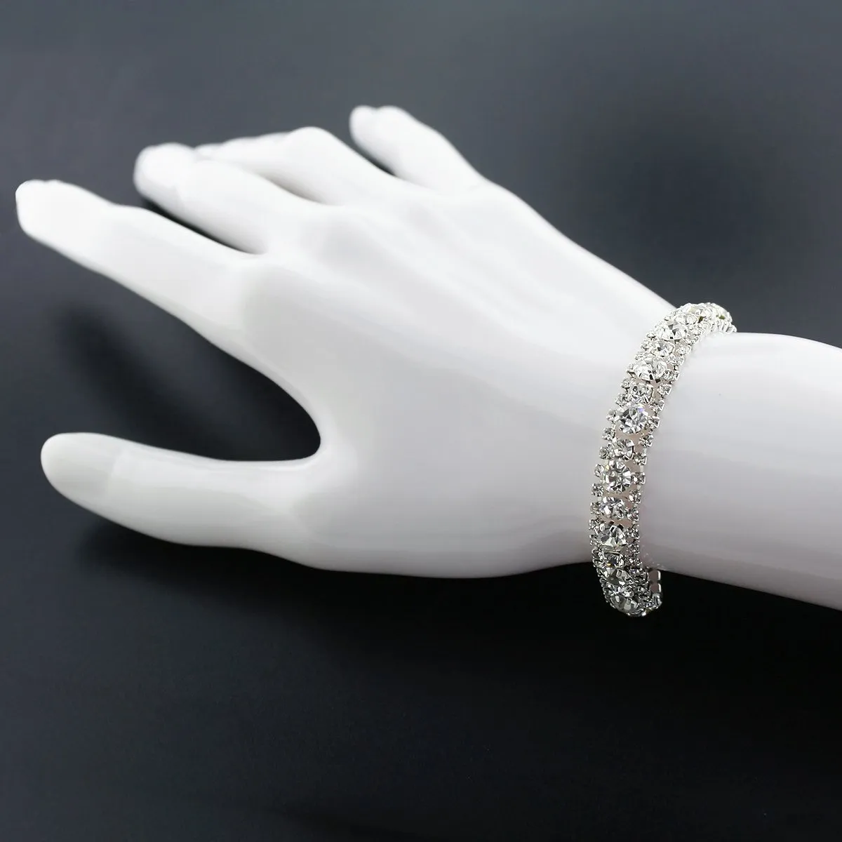 3 Row Crystal Bracelet