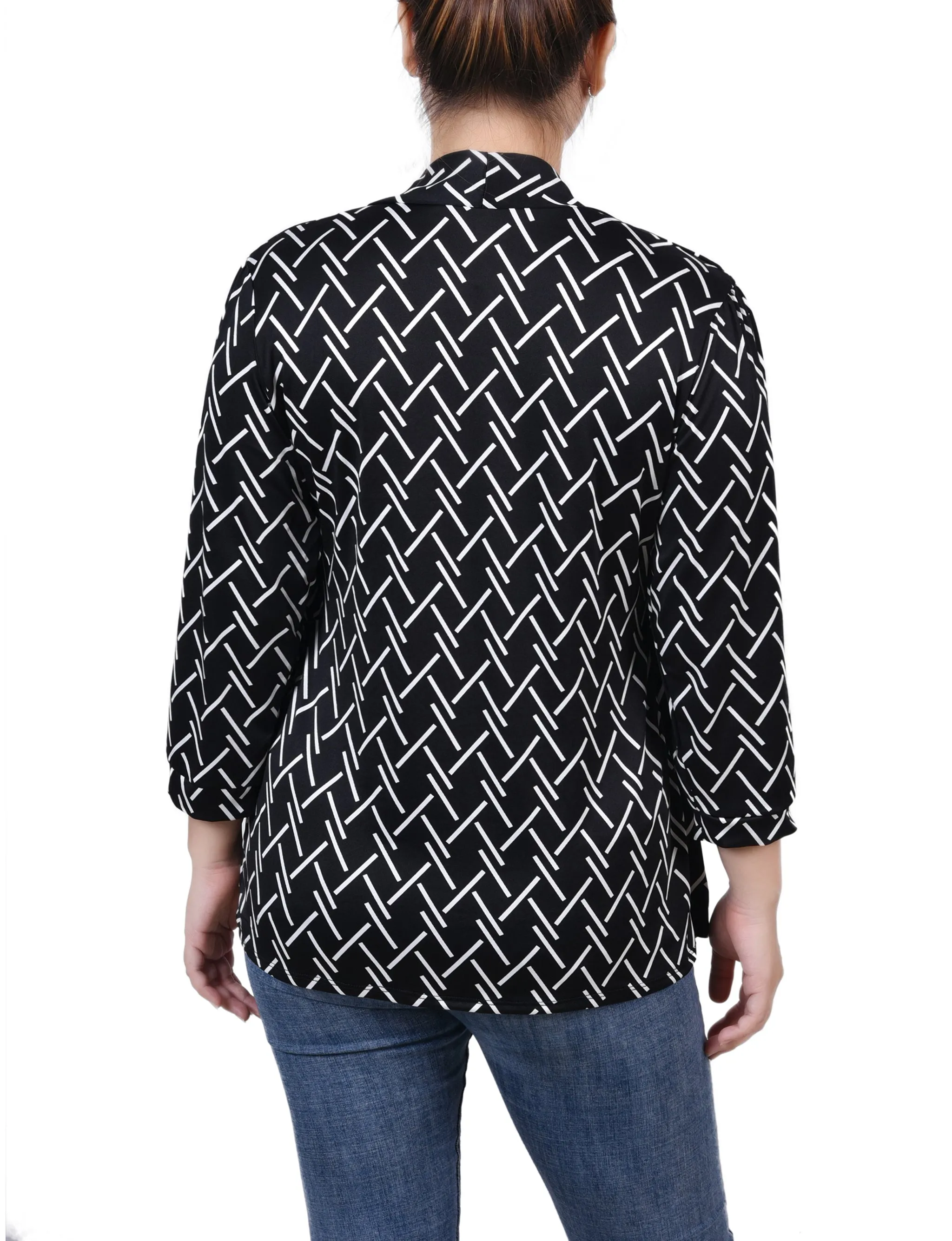 3/4 Sleeve Two-Fer Top