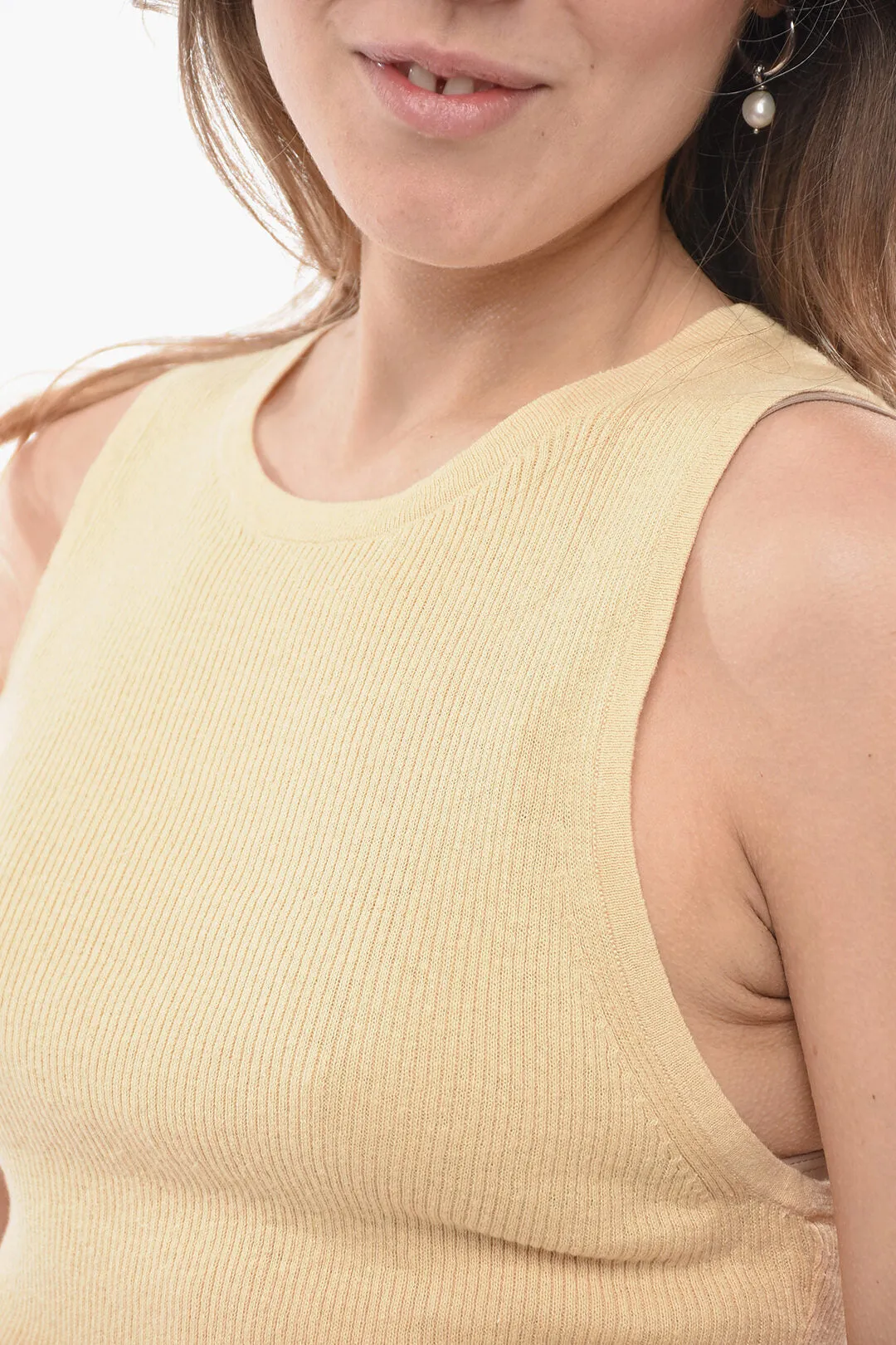 360Sweater Ribbed MONA Crew-neck Tank Top