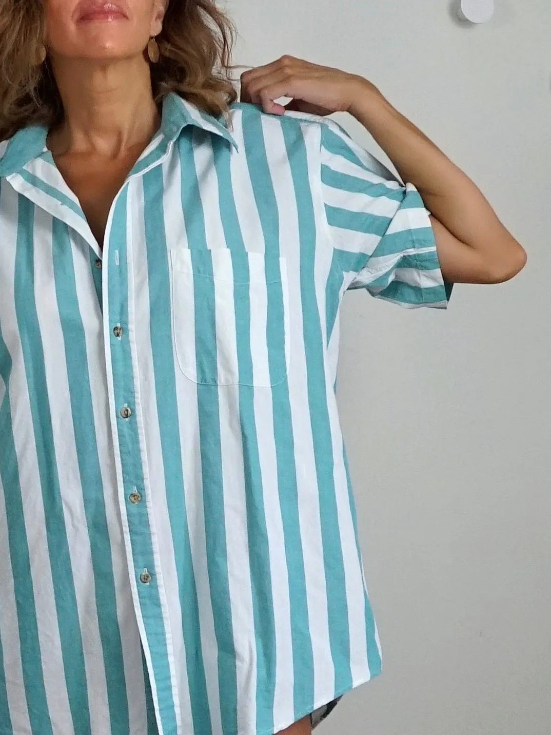 80's Cabana Stripe Camp Shirt