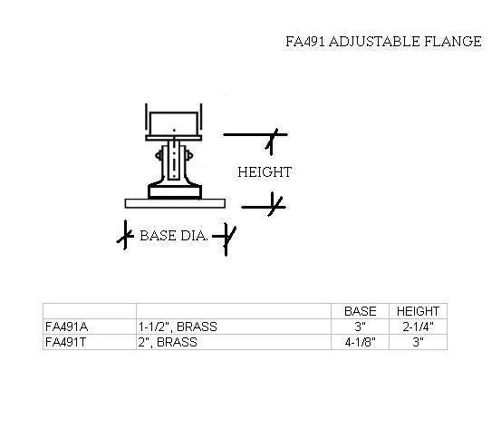 Adjustable Flange for 1-1/2" OD Tubing