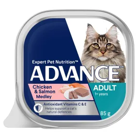 Advance Adult Chicken & Salmon Medley Wet Cat Food