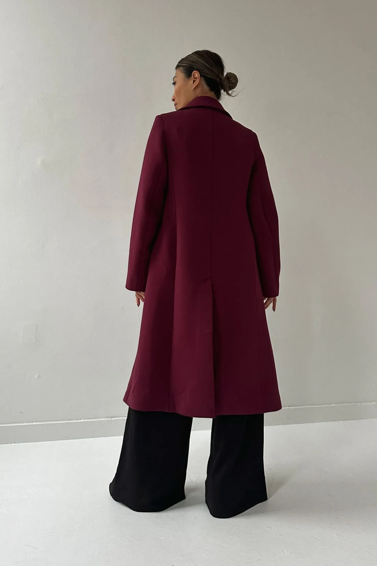 Alexandra Coat - Burgundy