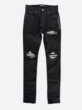 Amiri Black & Silver Patch MX1 Jeans