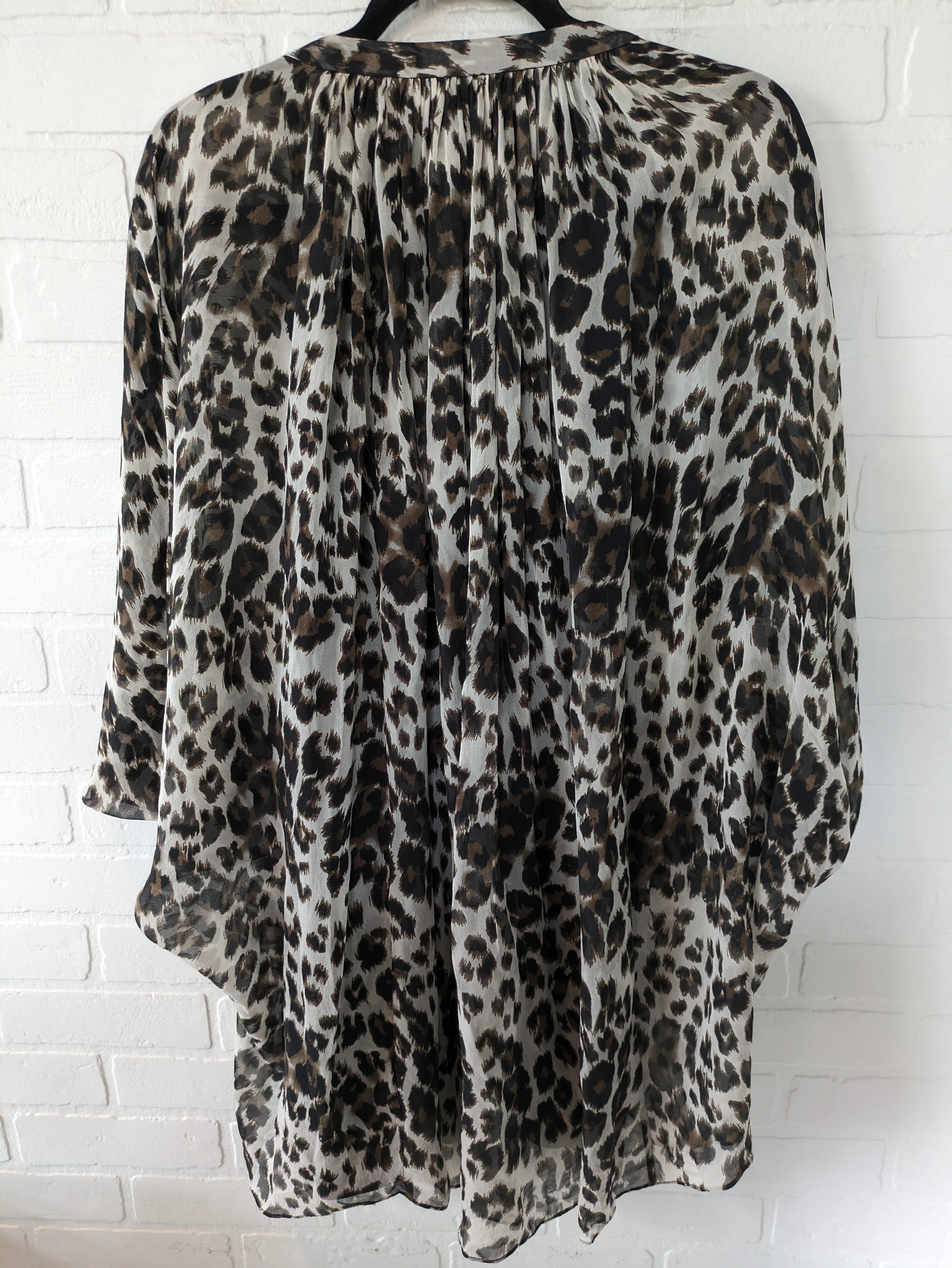 Animal Print Tunic 3/4 Sleeve Diane Von Furstenberg, Size S