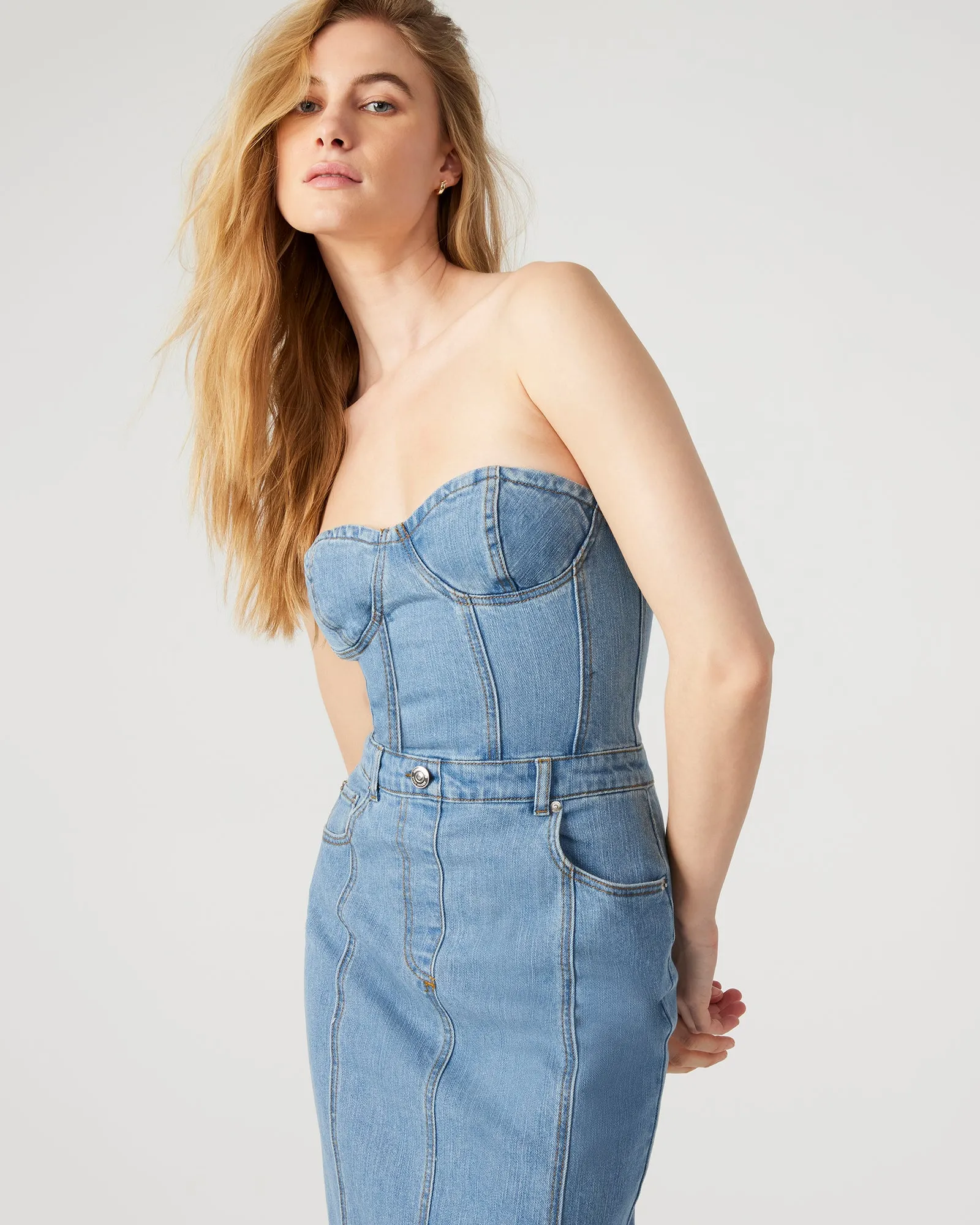 ANYA DENIM DRESS