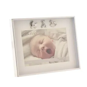 Baby Gift - Bambino Thin Silver Plated Border Frame 7" x 5"