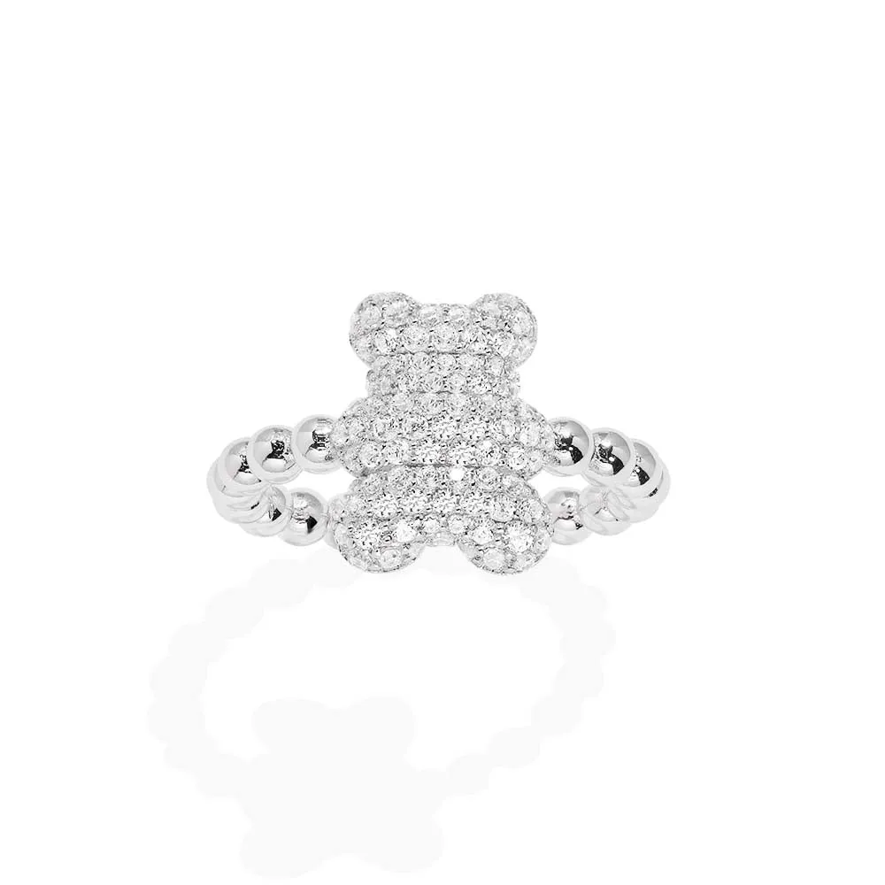 Baby Snow Yummy Bear Ring with Beads