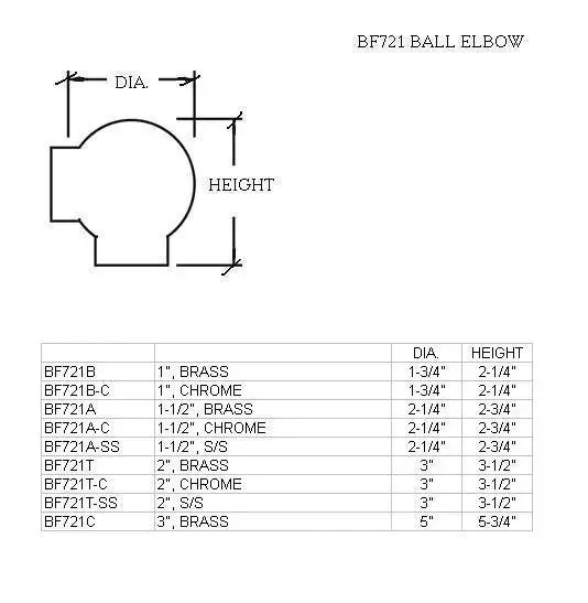 Ball Elbow for 1" Tubing