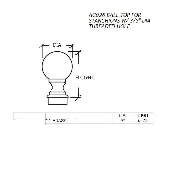 Ball Top for Guidance Post