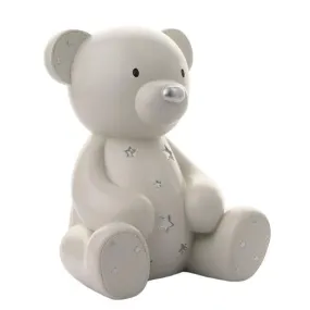 Bambino - Large White Resin Money Box Teddy