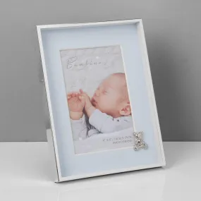 Bambino Teddy & Blue Silver-Plated Frame