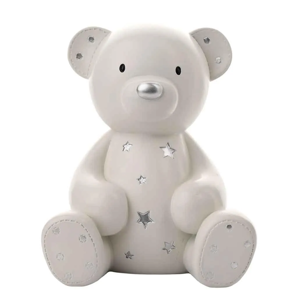 Bambino Teddy & Stars Money Box - Large