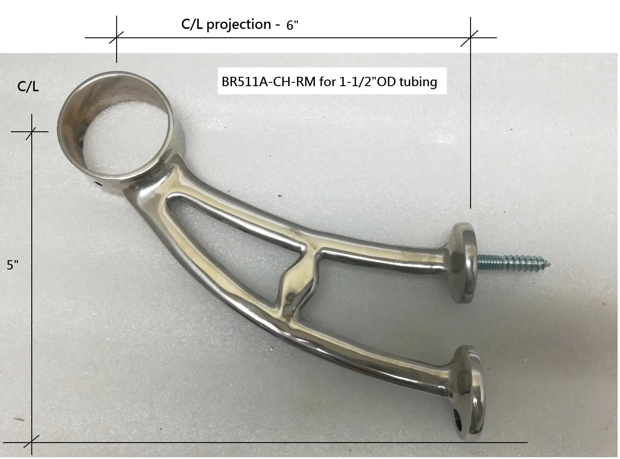 Bar Mount Bracket for 1-1/2" Tubing