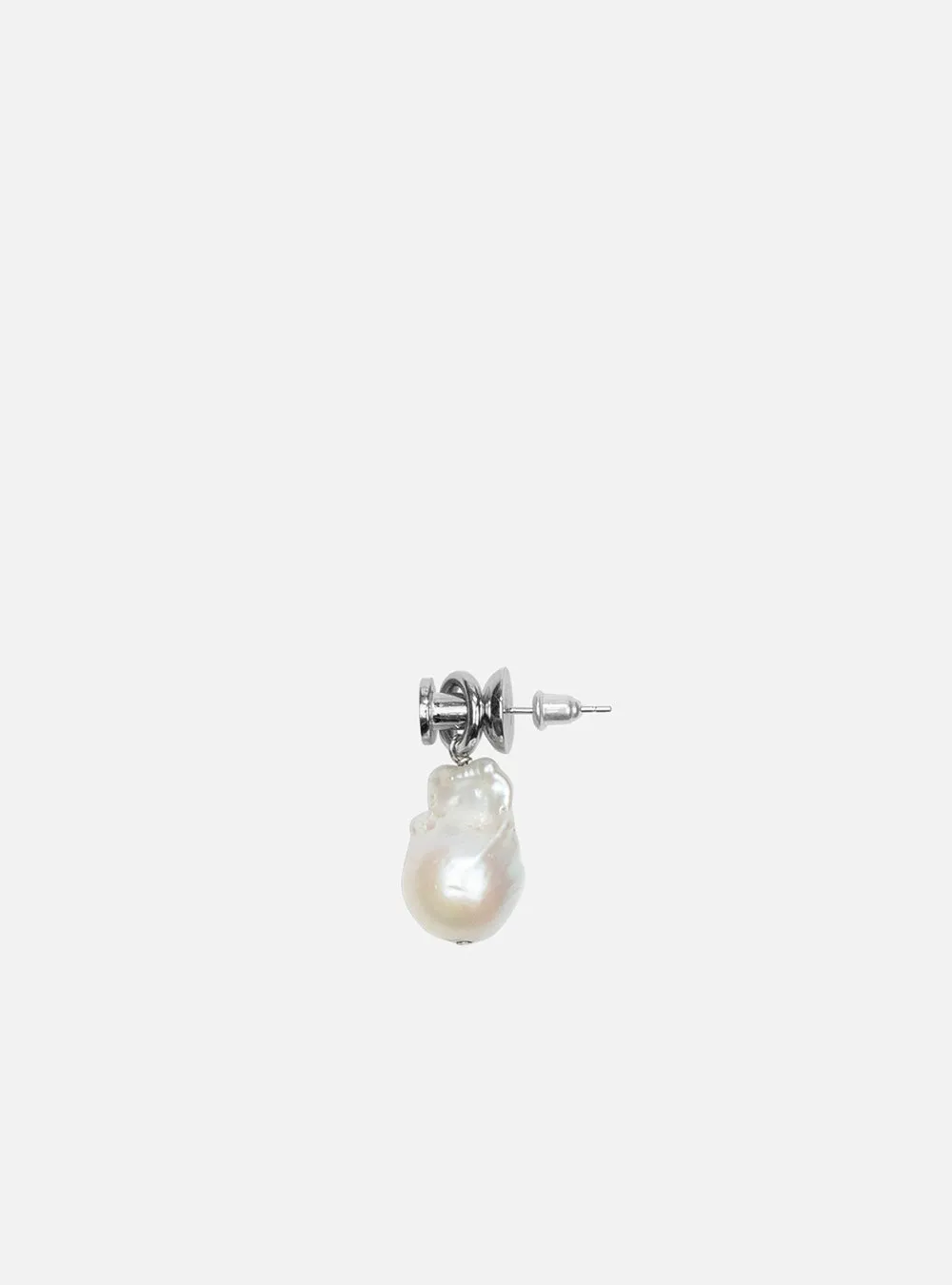 Baroque-pearl with push-pin earring