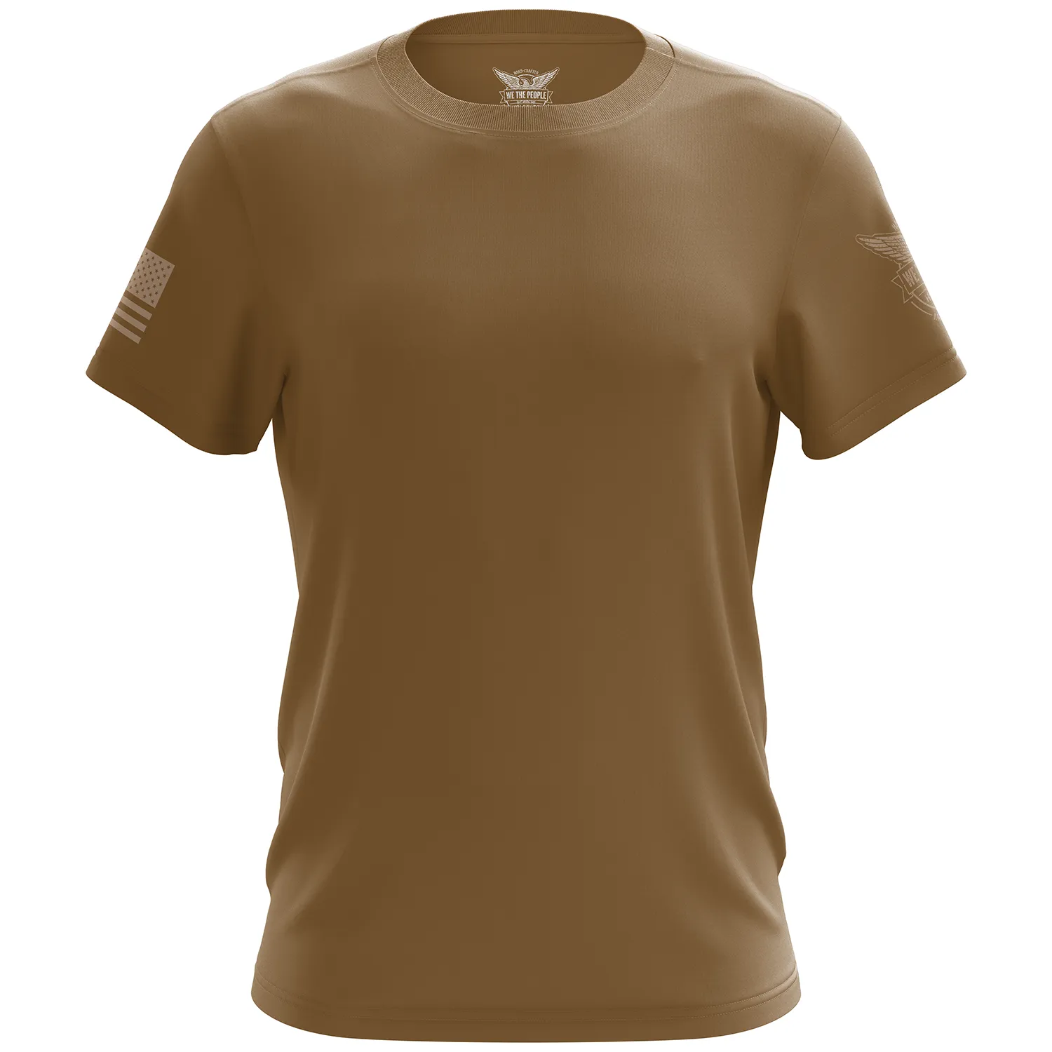 Basic - Coyote   Tan Short Sleeve Shirt