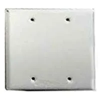 Bell 5175-1 Blank Box Cover, White, 2 Gang