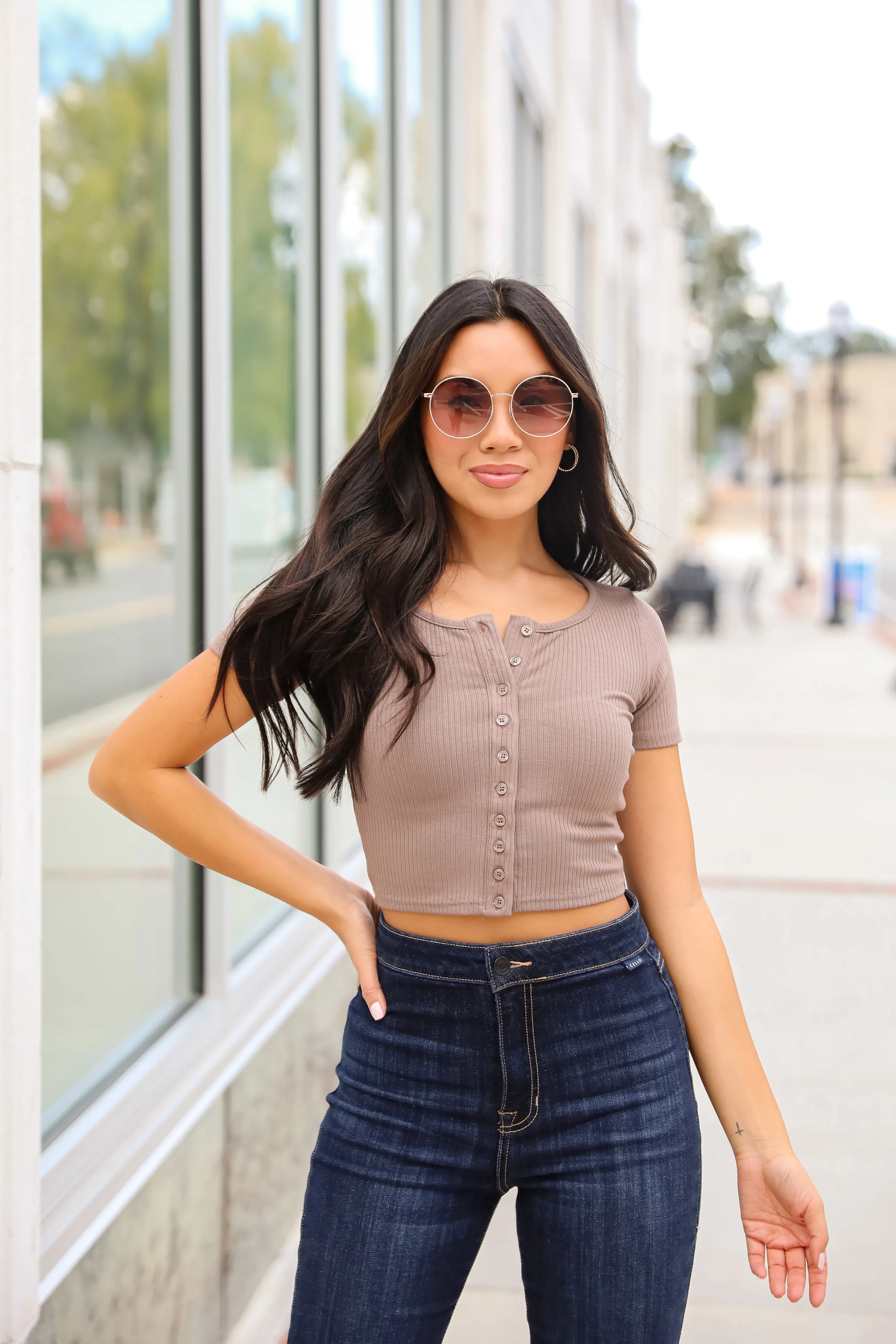 Bella Ribbed Crop Top