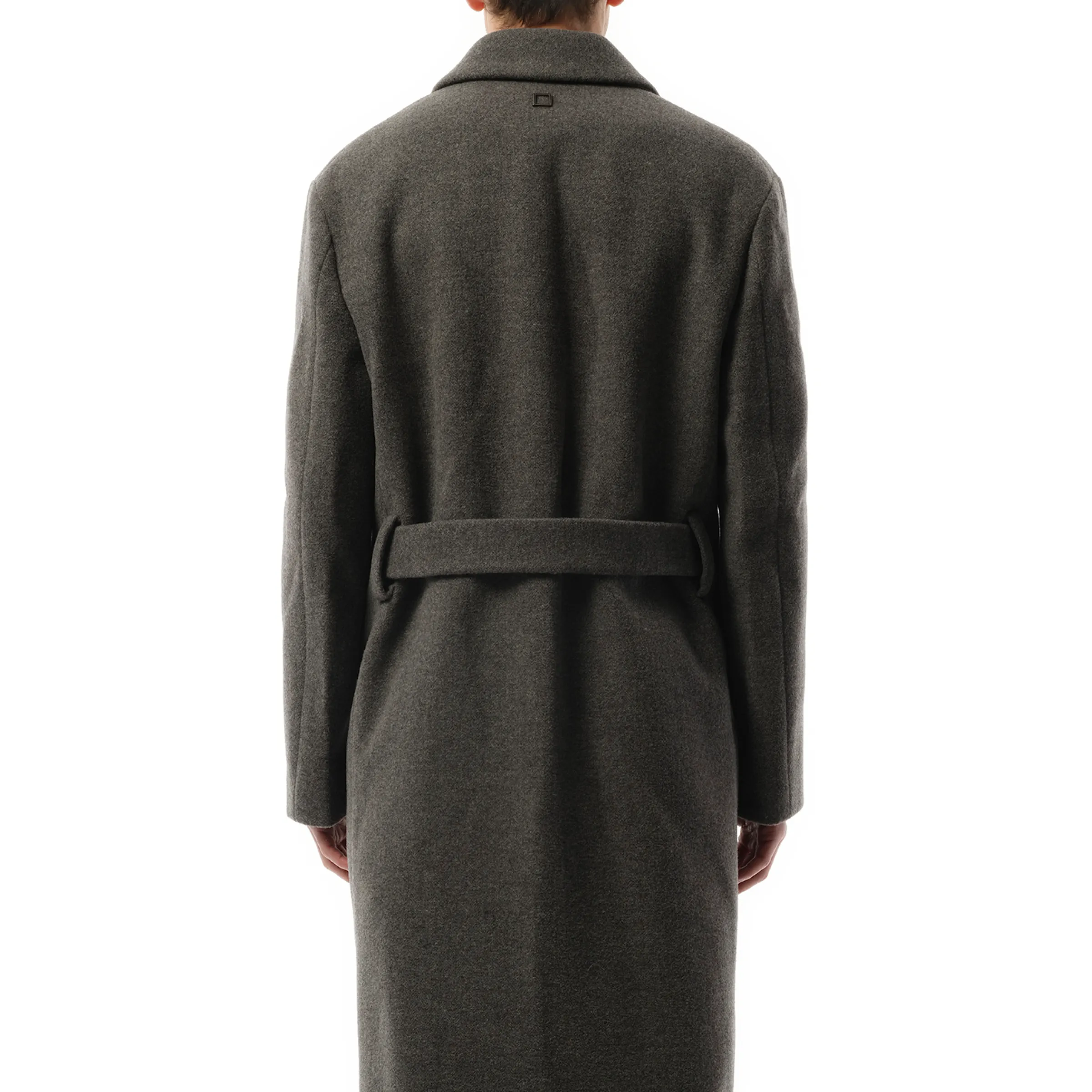 Belt Coat in Grey