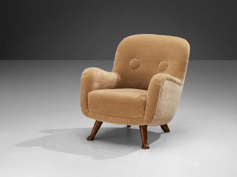 Berga Mobler Lounge Chair in Beige Teddy