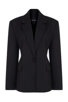 BLACK FITTED BLAZER