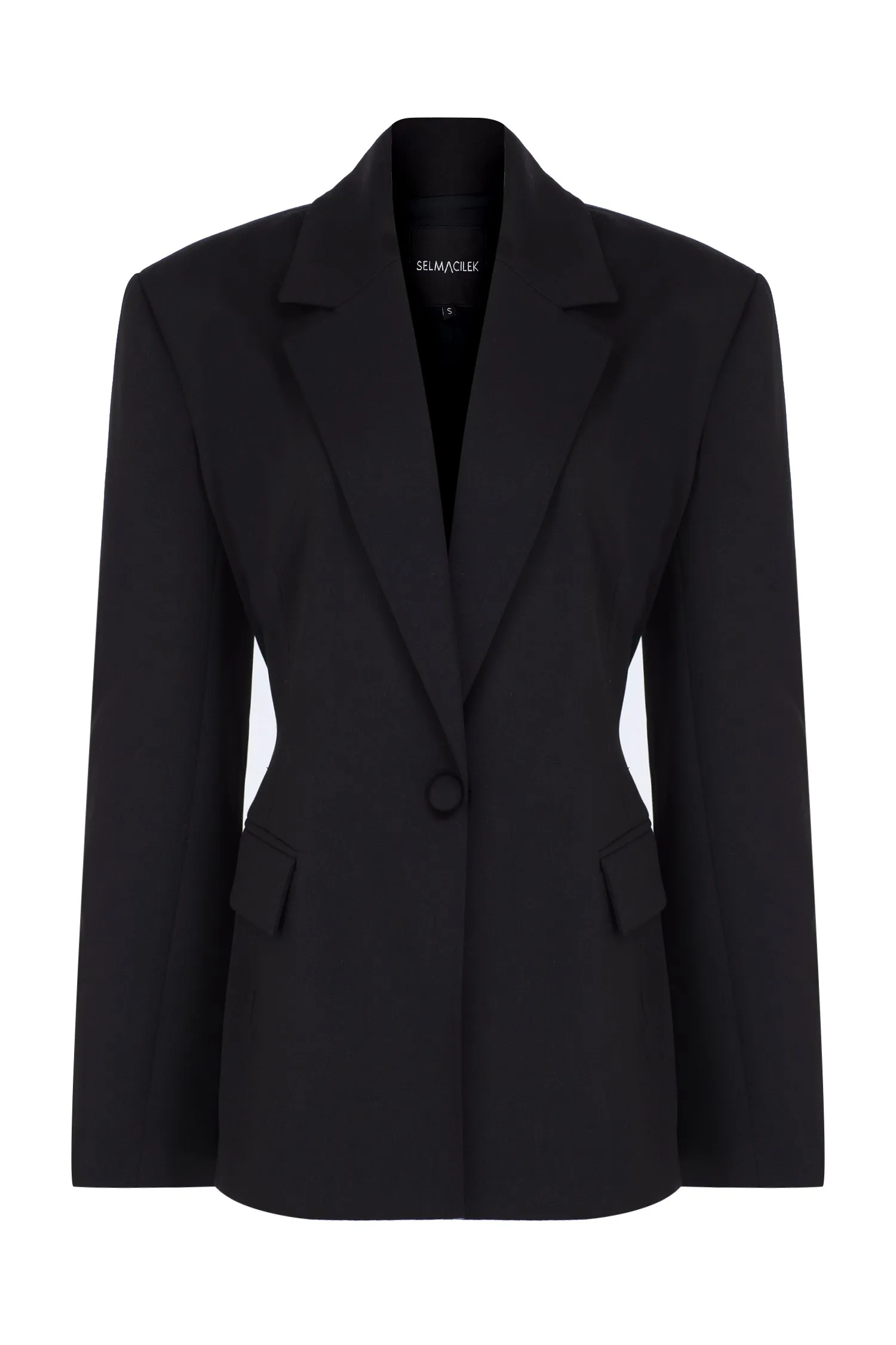 BLACK FITTED BLAZER