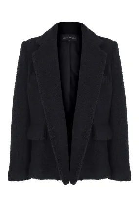 BLACK TEDDY BLAZER JACKET