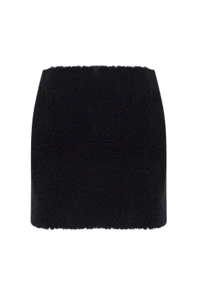 BLACK TEDDY MINI SKIRT