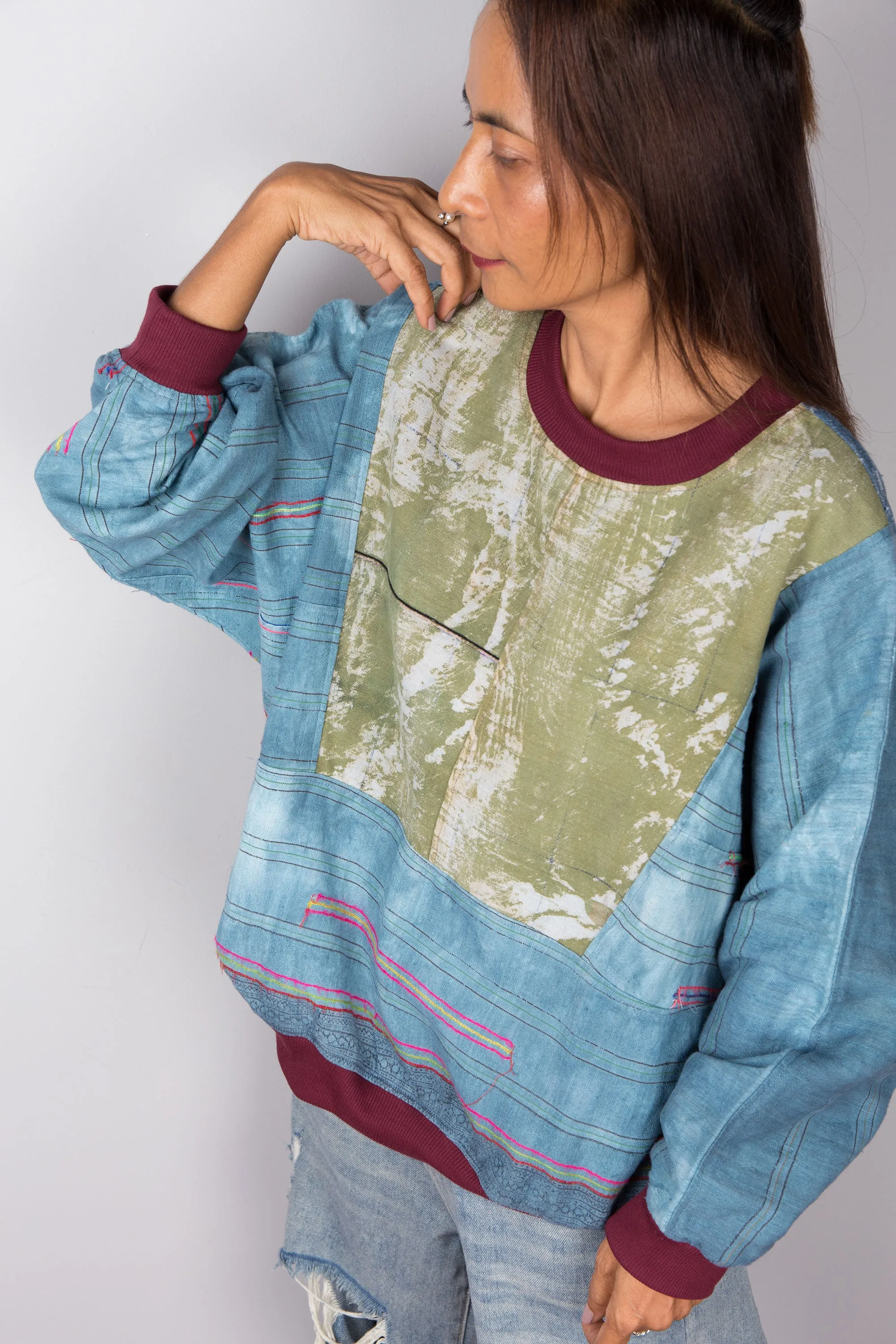 Blue Hemp sweater