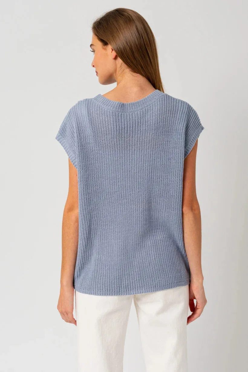 BOXY FRONT POUCH POCKET SWEATER TOP