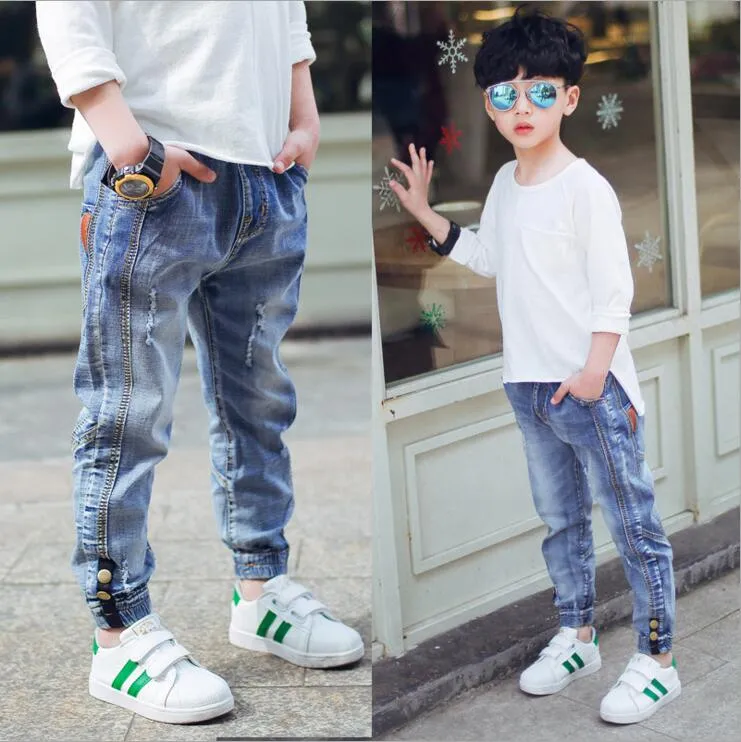 Boys Jeans, Kids Moto Jeans Patchwork