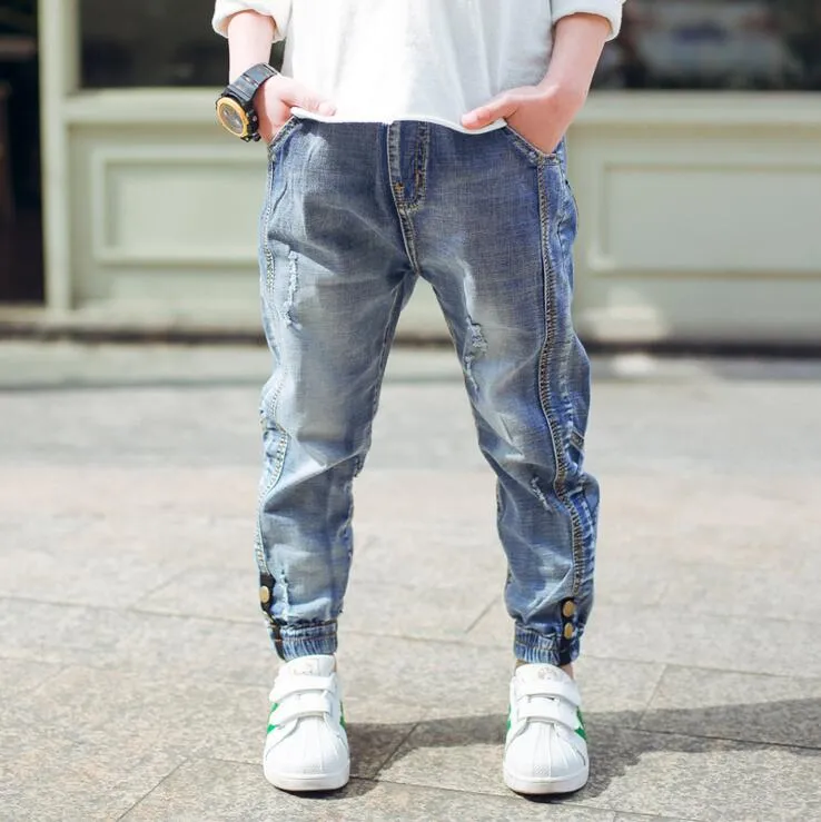 Boys Jeans, Kids Moto Jeans Patchwork