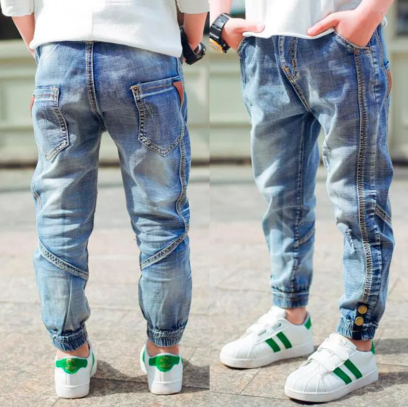 Boys Jeans, Kids Moto Jeans Patchwork