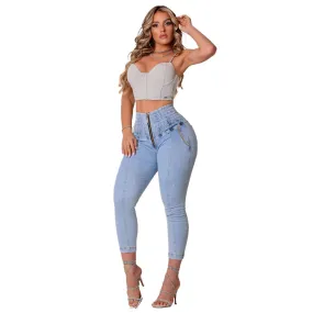 Calça Rhero Jeans Compressora Com Bojo Removível afina cintura