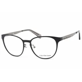 Calvin Klein Jeans Unisex Eyeglasses - Gray Metal Frame Clear Demo Lens | CKJ141AF 006