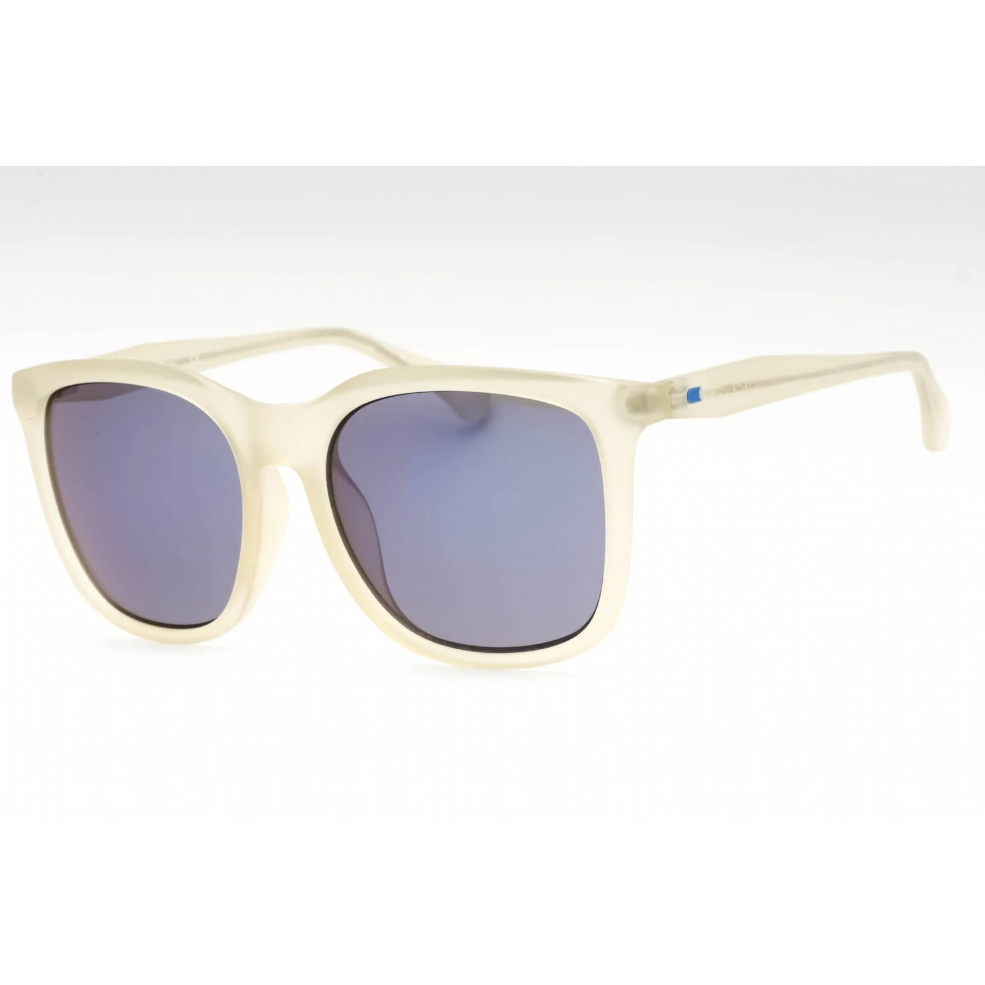 Calvin Klein Jeans Unisex Sunglasses - Matte Crystal Cat Eye Frame | CKJ810SAF 0000 00