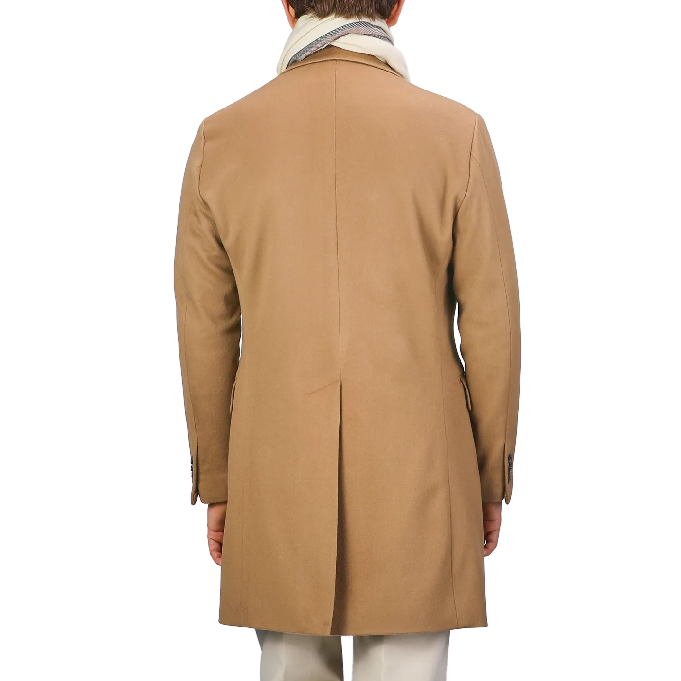 Camel Beige Loro Piana Wool Tailored Coat