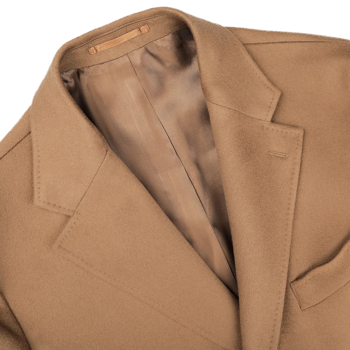 Camel Beige Loro Piana Wool Tailored Coat