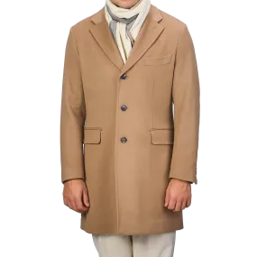 Camel Beige Loro Piana Wool Tailored Coat