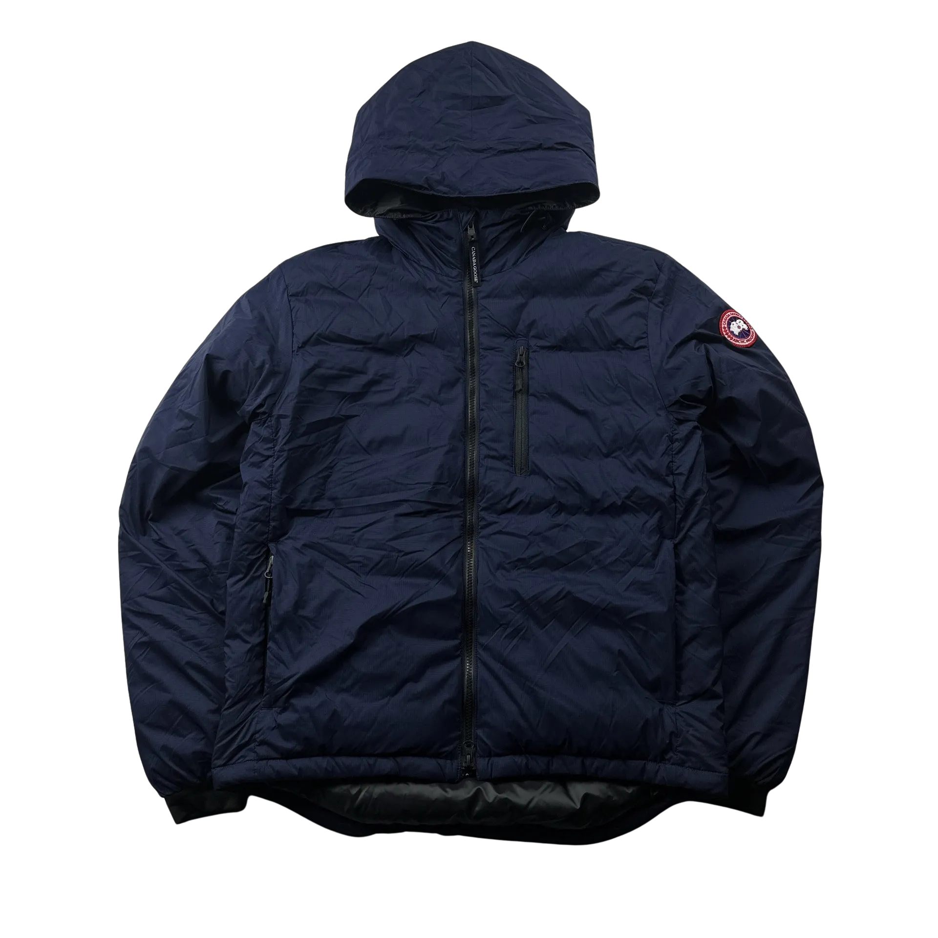 Canada Goose Lodge Down Filled Navy Lightweight Puffer Jacket - Medium