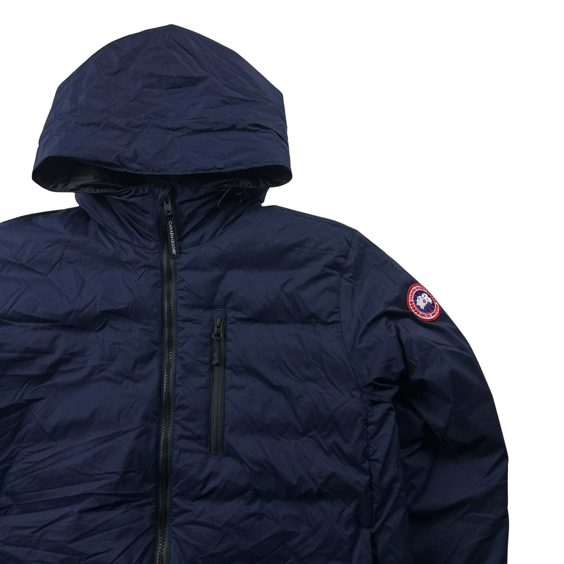 Canada Goose Lodge Down Filled Navy Lightweight Puffer Jacket - Medium