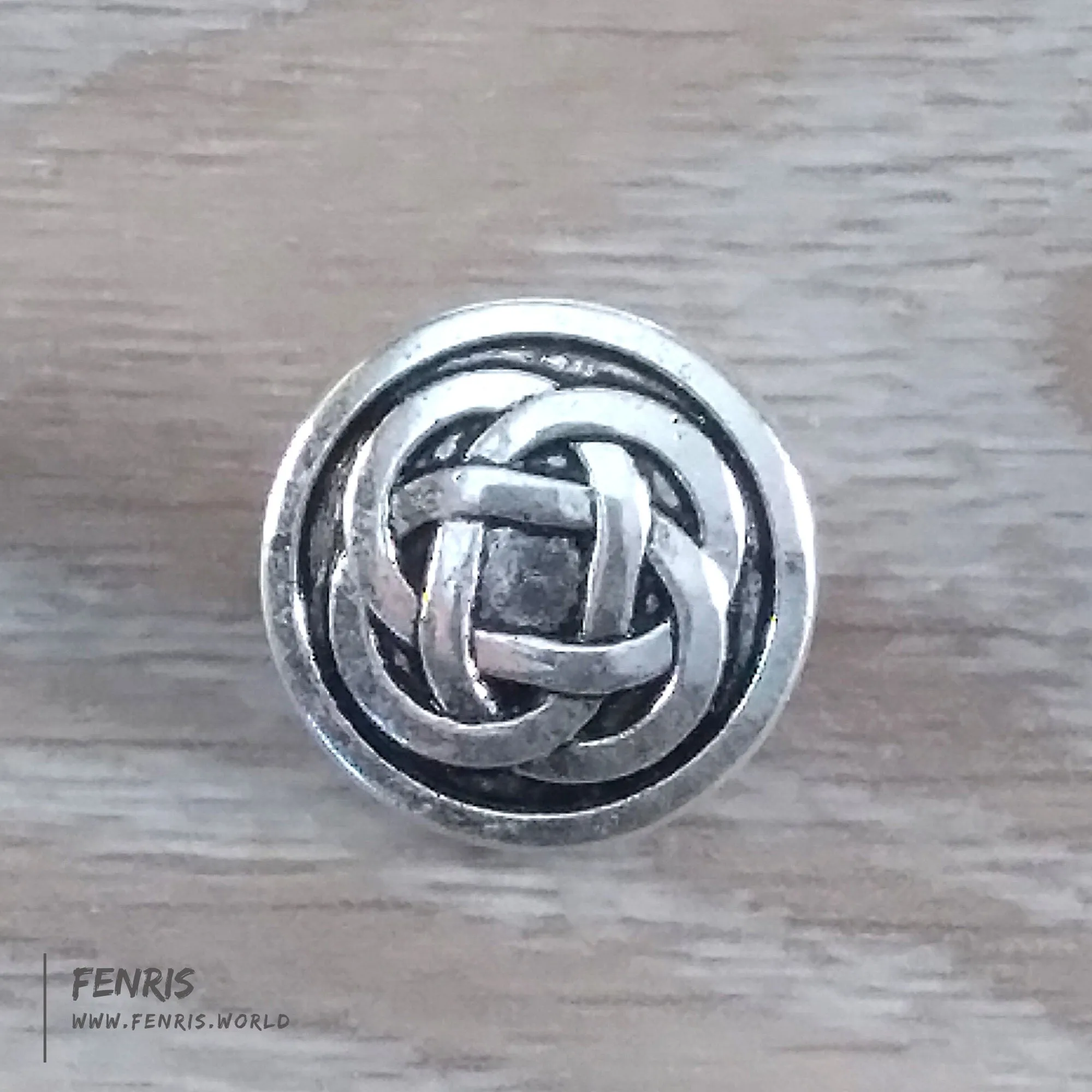 Celtic Knot Buttons Silver