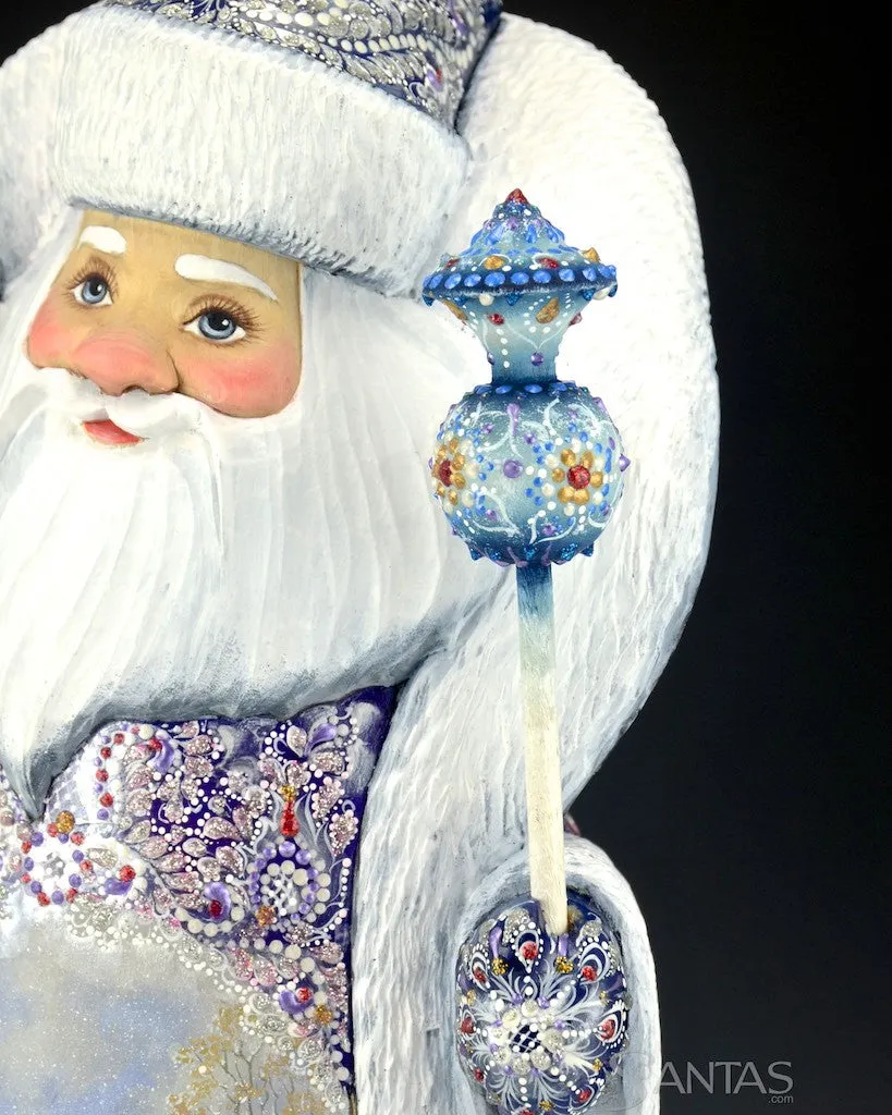 Christmas Forest Scenic Russian Santa Carving