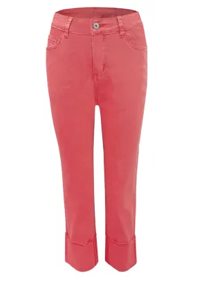 Coral Easy Breeze Crop Jean by Ethyl