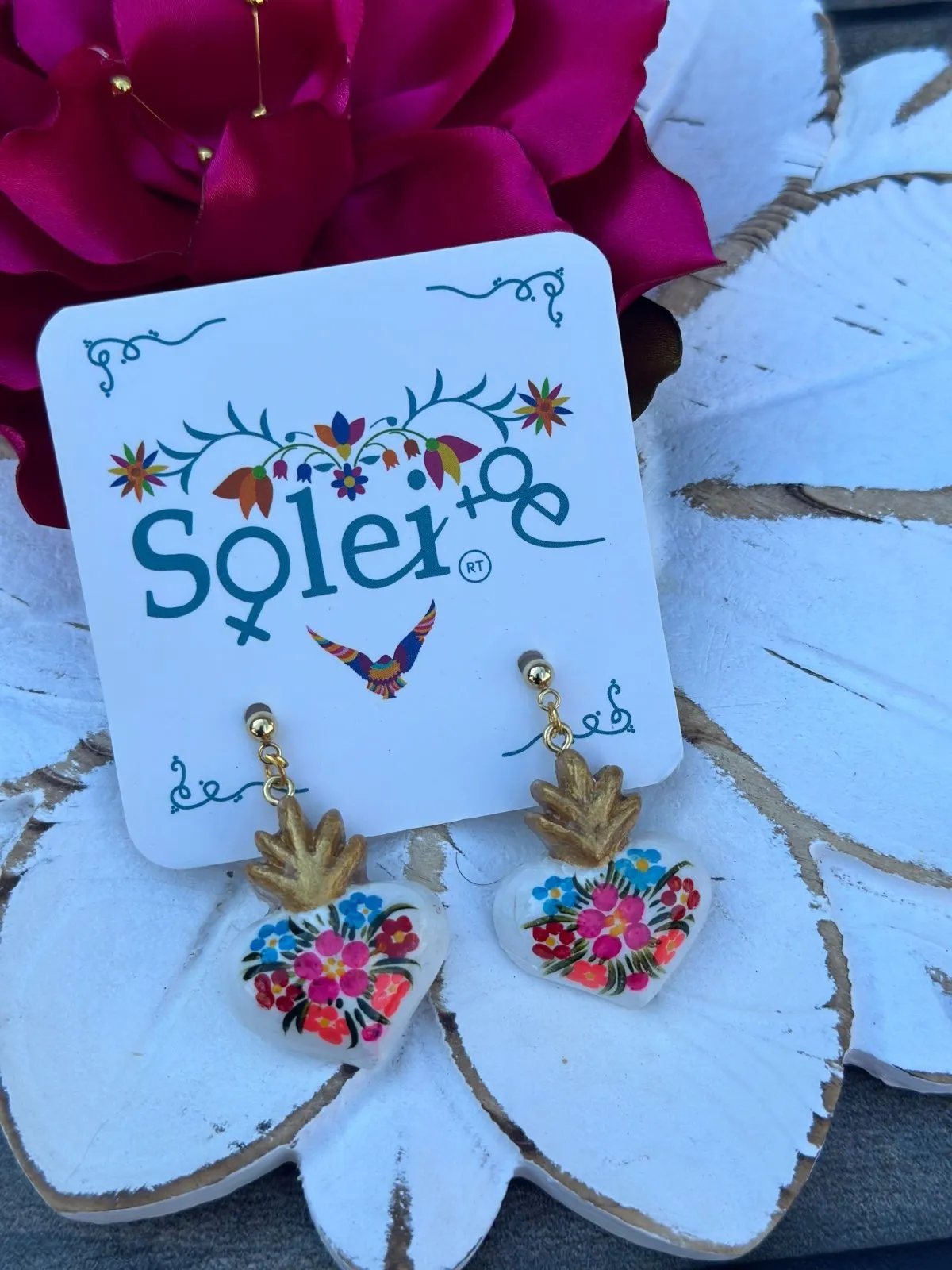 Corazon Pintado Earrings