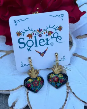 Corazon Pintado Earrings