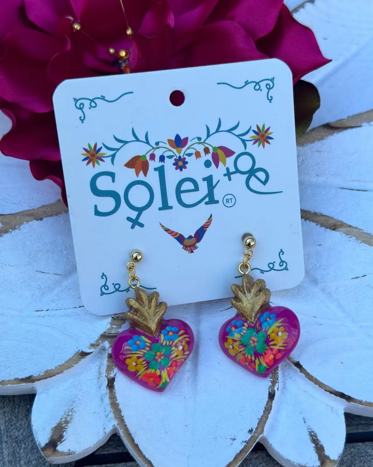 Corazon Pintado Earrings