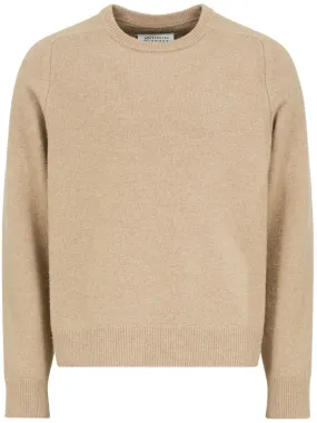 Crew-neck wool jumper<BR/><BR/><BR/>