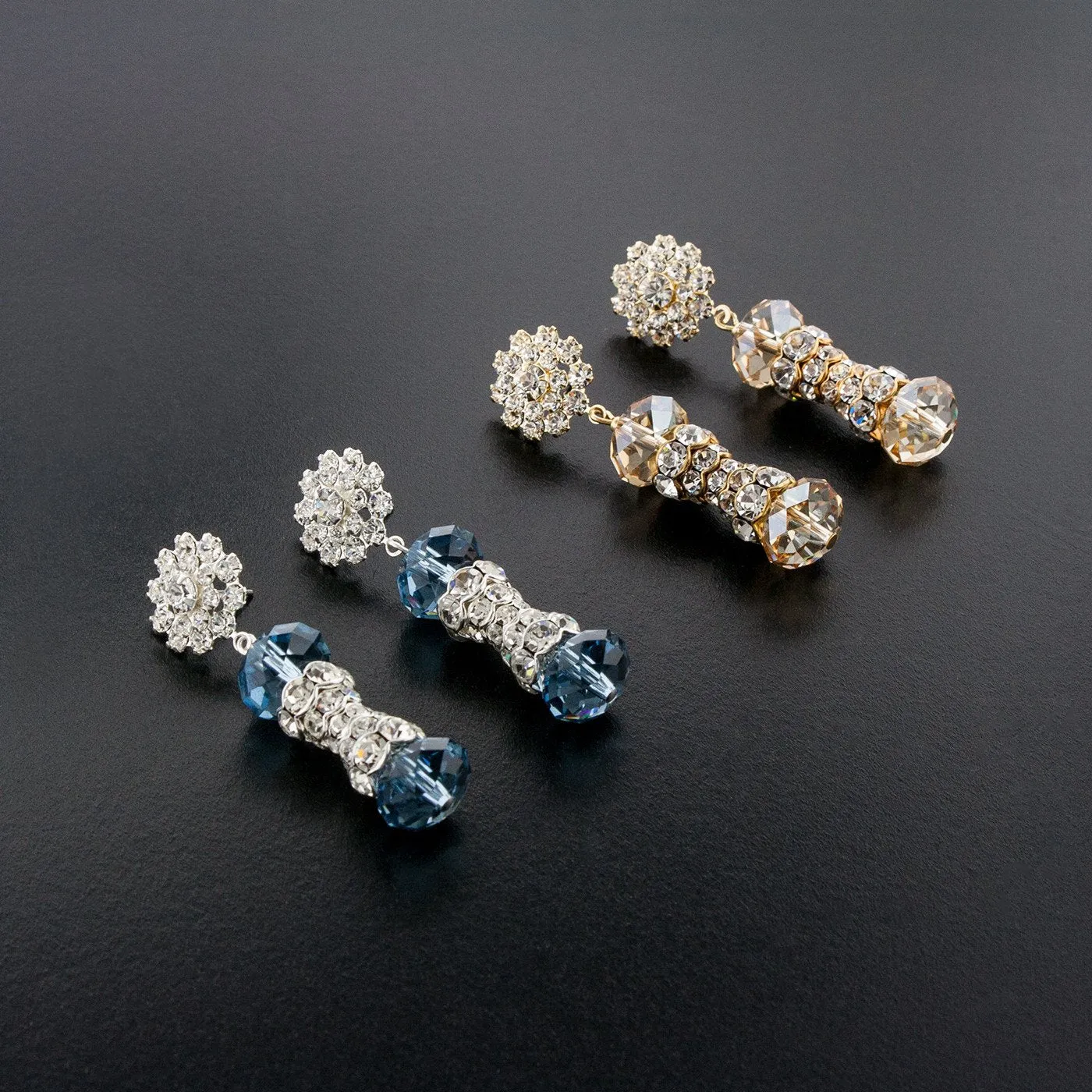 Crystal Embellished Statement Earrings