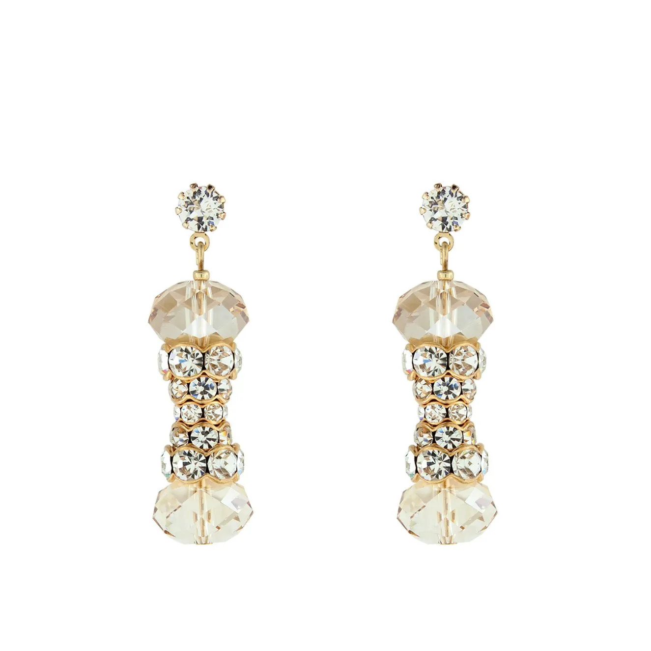 Crystal Embellished Statement Earrings